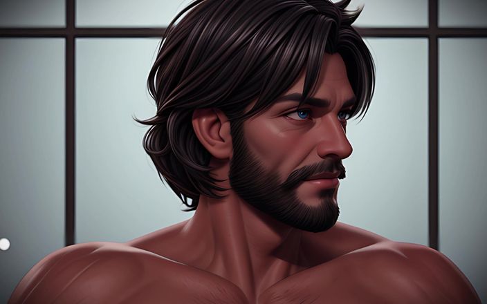 Erotic Man: Scruffy Hunks : diaporama d’hommes éjaculés en 3D