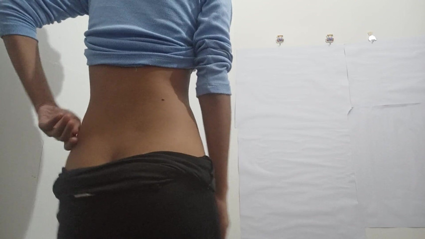 Stepmom Jerks off in the Toilet (Hot horny girl)