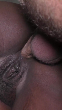 Massive Load Dripping Out of Ebony Butthole After Anal Fuck