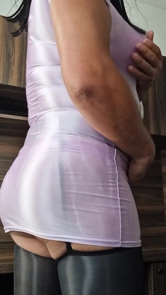 Sexy Pink Shinny Dress