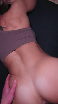 Busty Fit Stepmom Reveals Her Tight Fit Pussy to Stepson