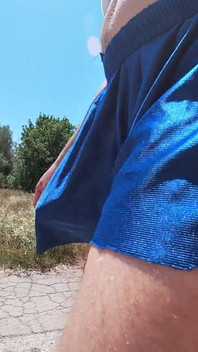 My Cock Allways Manage to Scape From My Tight Shorts Like a Prisoner