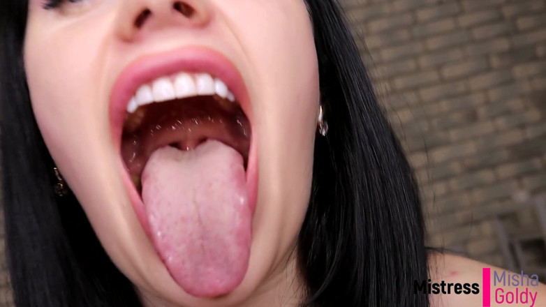 Goddess Misha Goldy: Cum with me everyday during 1 month! Day 13 - Mouth fetish