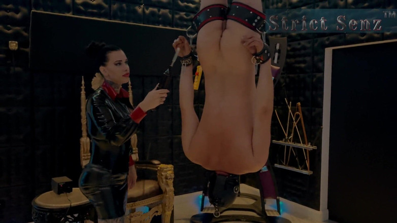 Strict Senz: Mlle Alessa Milano Pendre, Choquer, Crier