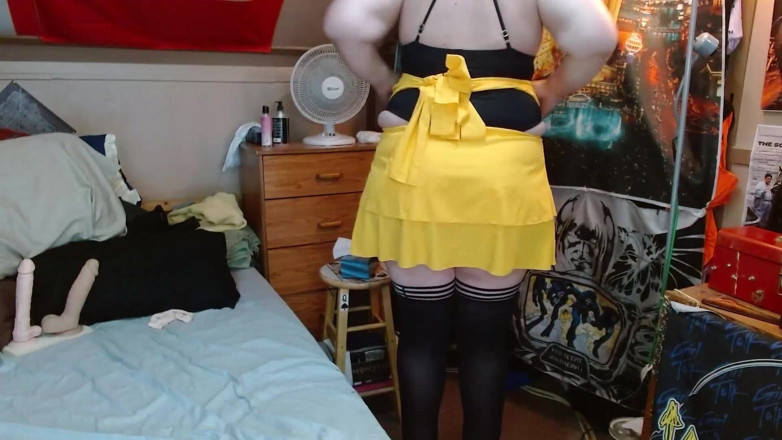 CosmicJones88: Sissy Bitch Teases shaking its fat ass and playing with...