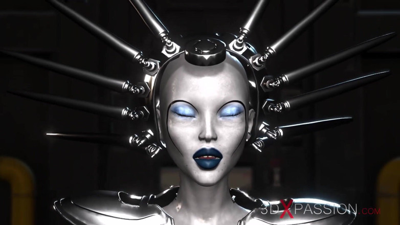 3dxpassion-transgender: Sexy studentenslaaf wordt hard in haar kont geneukt door sci-fi...