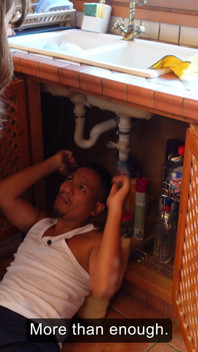 Fani Wouldn't Let the Plumber Do His Job