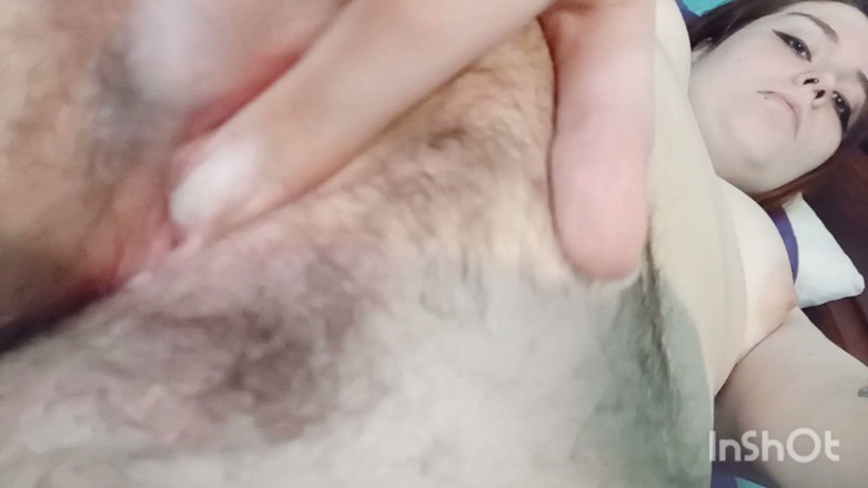 Chubby Sex Symbol: Fat Girl Masturbating Her Hairy Wet Pussy