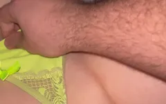 The Big Pink Glans Is Embedded in My Masturbation!!
