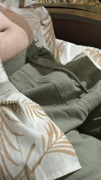 Chubby Bear in Hawaiian Shirt - Solo Masturbation, Multiple Angles, Cumshot