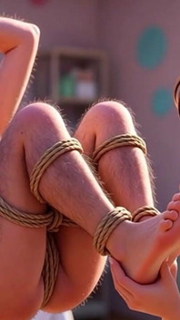 พยาบาลวัยใสบําเรอเท้าผู้หญิงสูงอายุในลี้ลัม