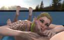 Wraith ward: Sexy elf dává nedbalé kouření v POV: 3D Porno