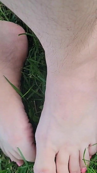 Toes in Grass