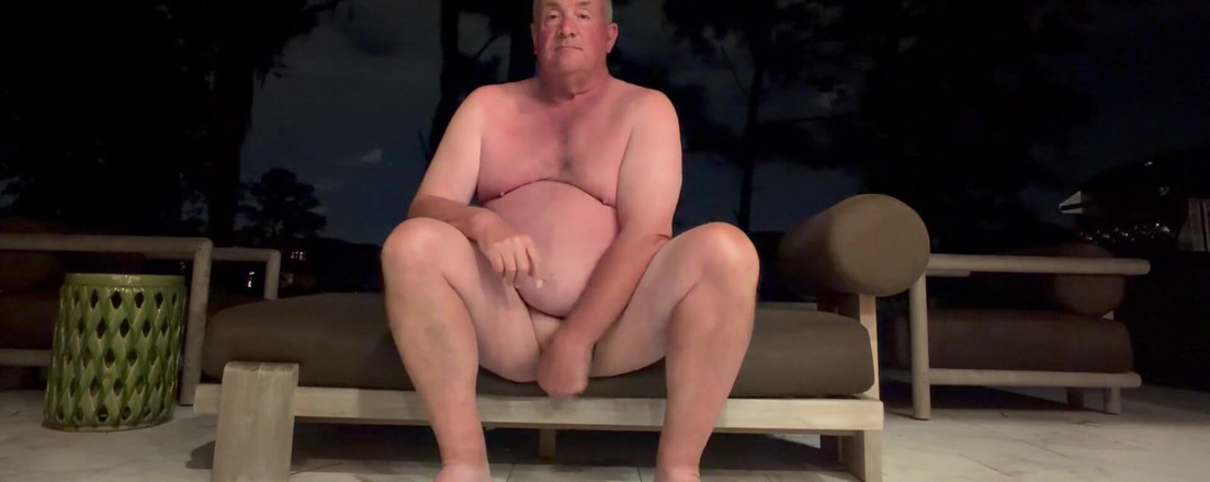 GottaLuvBB: Naked on the Patio Showing off to Neighbors
