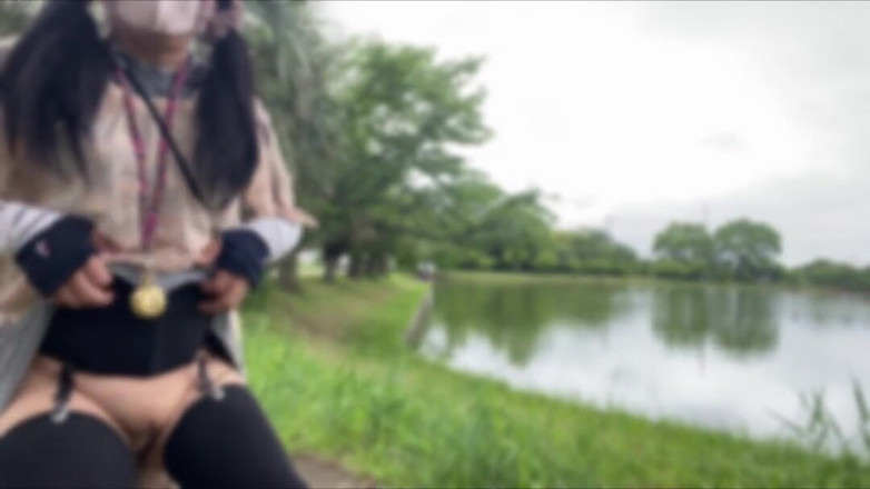 megu2002: No. 263 Striking a Pose at the Fishing Spot