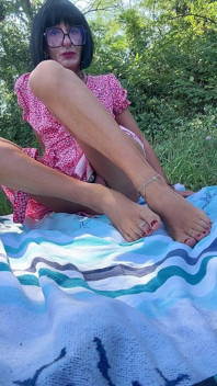 Sissy Andreina Is an Outdoor Exhibitionist