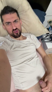 Hot Stepdaddy Showing off Big Cock