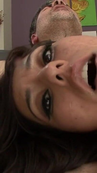 Big ass brunette wants his cock deep in her warm pussy