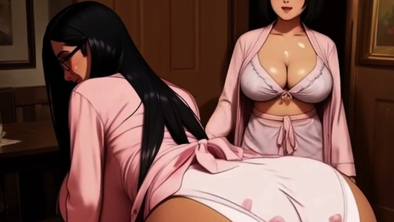 Spicy Toons: Maria the MILF-in-law Gets Fucked in Front of Her Stepdaughter