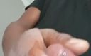 NX life adults: Jerking off and Cumming with a Dripping Black Dick