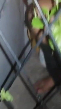 Found an Old Desi Woman Peeing Under Staircase and Punished
