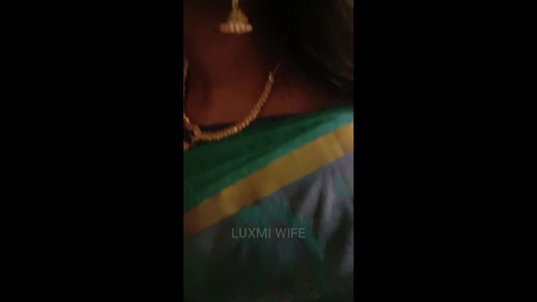 Luxmi Wife: Usar sari para follar amigo de oficina - detrás de la...