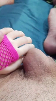 Handjob with French Manicure Fetish