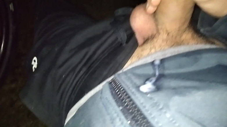 Elvissc: Amateur jongen masturbeert in het park en komt klaar als...