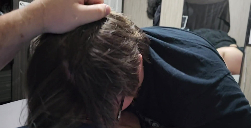 Funhousewife69: Sucking His Dick Ass up in the Mirror and He...