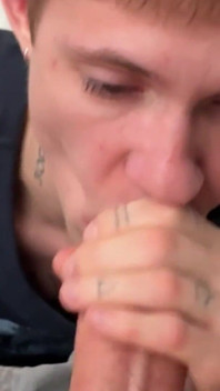 Licking Anal and Sucking Big Cock for Stepbrother While He Plays