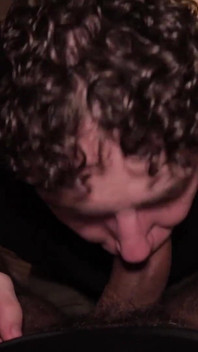 POV Twink Blowjob Cum Eating Nico Mucci Sucking Sweaty Stepdaddy Camilo Brown's Big Uncut Cock
