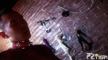 Kings Of Fetish: Tied up Asian guy bangs two horny babes with big...