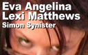 Edge Interactive Publishing: Eva Angelina和lexi matthews和Simon Synister：口交，lez kisses，颜射