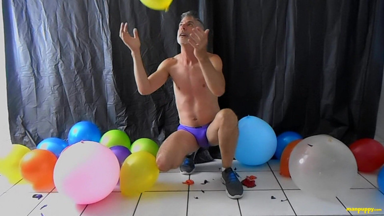 Man Puppy: Big Dick &amp; Balloons Too!