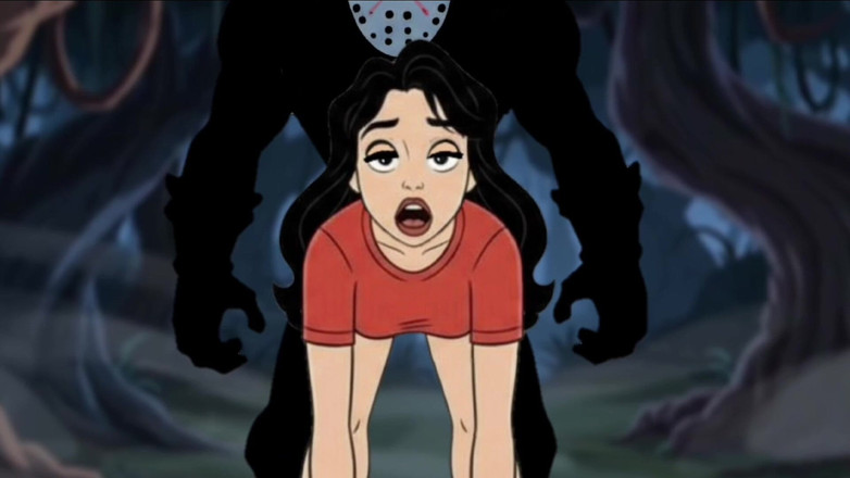 Octopussy Lovers Club: Studentflickan tycker om sex i ett läger. Tecknad film skräck...