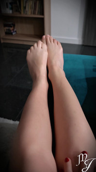 Love & Worship My Feet After My French Pedicure - Mistress Julia