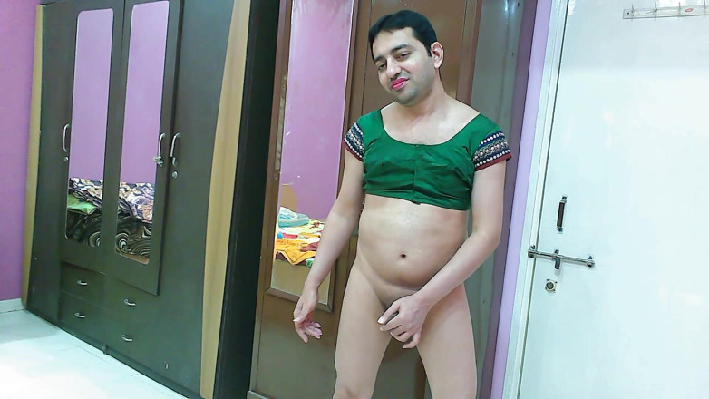 Cute & Nude Crossdresser: Sweet sissy crossdresser femboy Sweet Lollipop in a top and...
