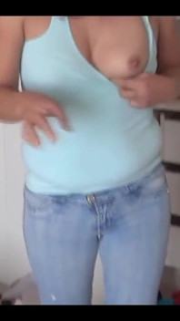 My Excited 58-year-old Wife Shows off Her Delicious Tits to Masturbate - Ardientes69