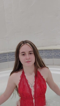 Enjoying the Jacuzzi