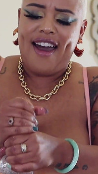 Miel masturbación con la mano