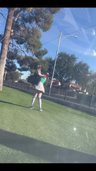 Got on the Green From About 160 Using My 5 Iron Though I Rather Have 8 Iron in My Mouth