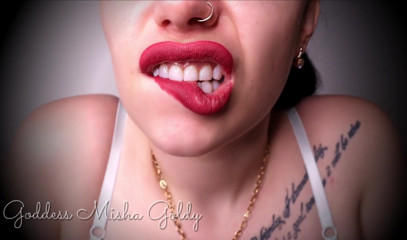 Goddess Misha Goldy: ริมฝีปากสีแดงไวน์ทำให้ควยอ่อนระทวย! ริมฝีปากอวบอิ่มนุ่มเด้งสุดเพอร์เฟกต์ของฉันจะทำให้มึงหลงใหล!