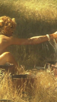 Erotic lesbians romance passionately in the wild