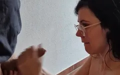 My Husband Cums on My Legs