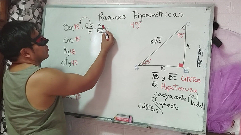 Rosaroja: 16 Trigonometry: 45 Angle - Trigonometric Ratios