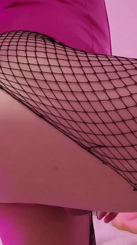 Travestit în latex solo cu vibrator