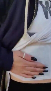 Alexa Gold in Front of a Hospital