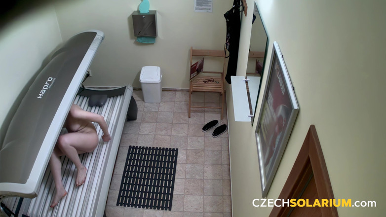 Czech Solarium: Czech Solarium 323: Blonde Puts on a Flirty Solarium Show
