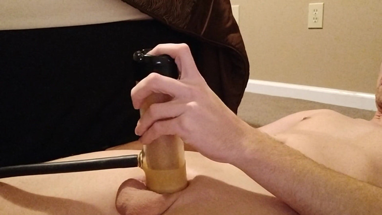 Big Daddy Dommmm: Ich melken meinen schwanz mit der venus 2000 sexmaschine, bis sperma...