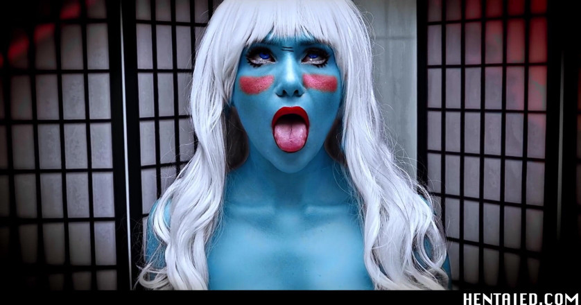 Hentaied: Hentai kehidupan nyata - JOI - alien biru panas muncrat dan masturbasi